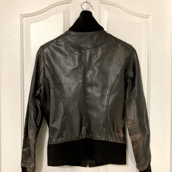 Vintage bomber-style leather jacket W’s XS - Picture 1 of 8